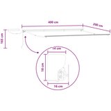 Električna retraktabilna tenda Svijetlo siva i bijela. 4 x 2 m | Eponuda.com