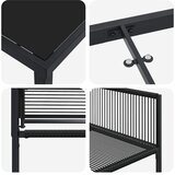  Vrtni set za objed 5 kom. Crna poliratan | shoptok.hr