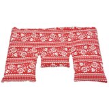 TORF Vzglavnik za vrat s pšeničnim zrnom, rdeča in bela folklora, 40 x 25 cm | Shoptok.si
