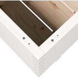 vidaXL Vrtna sadilica bijela 90x60x49,5 cm od masivne borovine | shoptok.hr