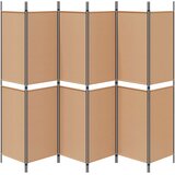  Razdjelnik prostora s 6 panela Bež 300 x 200 cm Tkanina | Eponuda.com
