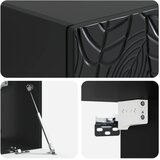 TV ormar za zid 98 x 31 cm Crna Konstruirano drvo Zidne | shoptok.hr