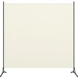 vidaXL Sobna pregrada s 1 panelom krem-bijela 175 x 180 cm Cijene