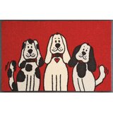 wash+dry PREDPRAŽNIK Three Dogs 50/75 cm potiskano rdeča, črna, bela | Shoptok.si