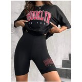 K&H TWENTY-ONE Women's Black Oversize Brooklyn Printed Leggings Suit | shoptok.hr