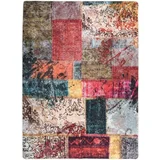 vidaXL Preproga pralna krpanka večbarvna 120x170 cm protizdrsna