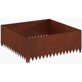  Ograda oko Travnjaka 100 x 100 x 35 cm Čelik Rđa | shoptok.hr