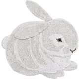 Lorena Canals Svijetlo sivi periv/ručno rađen pamučan dječji tepih 130x135 cm Bunny –