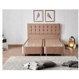 Hanah home helen light brown (160 x 200) dvostruki dušek, baza i uzglavlje