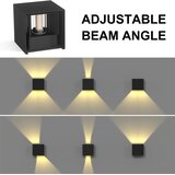 CHANGM 7 W LED stenska svetilka z nastavljivim snopom svetlobe - komplet 2 kosov | Shoptok.si