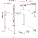 Noćni ormarići 2 kom boja hrasta 40x41x50 cm konstruirano drvo | shoptok.hr
