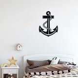 Wallity Zidna dekoracija Anchor 3, 48x60 cm, 1.5 mm, Crna Cene