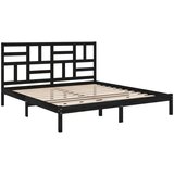  Za krevet od masivne borovine crni 200 x 200 cm | shoptok.hr