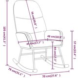  Gugalni stol temno sivo blago, (20702283) | Shoptok.si