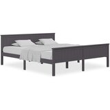  Okvir Za krevet od masivne borovine sivi 200 x 200 cm | shoptok.hr