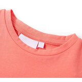  Dječja majica sa širokim rukavima koraljna boja 128 | shoptok.hr