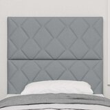  LED glava kreveta Svijetlo siva 90 cm tkanina | shoptok.hr