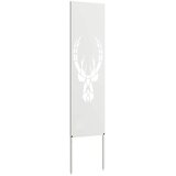  Privatnost u vrtu Bijelo 32 x 140 cm Hladno valjana čelična | shoptok.hr