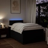  Krevet box spring s madracem crni 120 x 190 cm od tkanine | shoptok.hr