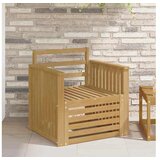 vidaXL Set vanjskih sofa Čvrsto drvo akacije Bijela - Bijeli Vučna šina | shoptok.hr