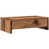 vidaXL Stojalo za zaslon s predali starinski les 50x27x15 cm inž. les | Shoptok.si