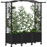  Povišeni krevet s mrežom i krovom Crna 164 x 40 x 144 cm PP | shoptok.hr