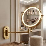 REA Bath Stensko ogledalo LED Glow Old Gold | Shoptok.si