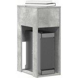 vidaXL Tower stalak za računalo s ladicom boja betona 30x44x74 cm cijene