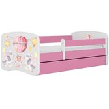 HAPPYKIDS Dječji krevet Dreamy balon 140x70 sa madracem bez ladice Rozičasta | shoptok.hr