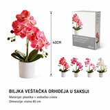 KMT Veštačka Phalaenopsis orhideja u saksiji, 2 grane, 10 cvetova | Eponuda.com
