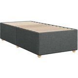 vidaXL Box spring postelja z vzmetnico temno siva 100x200 cm blago | Shoptok.si