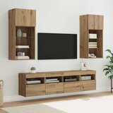 TV zidne jedinice s LED-om 5 pcs Umjetnički hrast | shoptok.hr