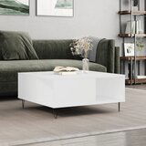 vidaXL Klubska mizica bela 80x80x36,5 cm inženirski les | Shoptok.si