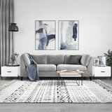  Stolići za kavu 2 kom sjajni bijeli 50x50x40 konstruirano drvo | shoptok.hr