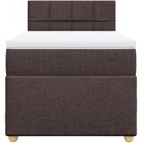  Krevet s oprugama i madracem tamnosmeđi 80x200 cm od tkanine | shoptok.hr