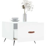 vidaXL klubske mizice 2 kosa bele 50x50x40 cm inženirski les | Shoptok.si