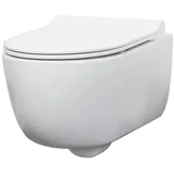 WC ŠKOLJKA, VISEČA TULIP 36X49 VISEČA RIMLESS Z WC DESKO SLIM