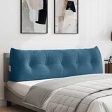  Jastuk za leđa Plava 160 x 24 x 50 cm Baršun | shoptok.hr