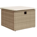 vidaXL 2-dijelni set vrtnih sofa s jastucima bež od poliratana bagrem | shoptok.hr