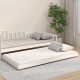vidaXL Posteljni okvir bel 80x200 cm trdna borovina Cene