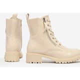 Resti Beige eco leather women's Seddaga bagger boots | ePonuda.com