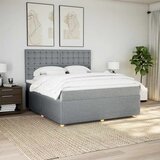  Krevet s oprugama i madracem svjetlosivi 180x200 cm od tkanine | shoptok.hr
