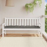 vidaXL Jastuk za vrtnu klupu prošarano tamnosivi 180x50x7 cm tkanine | shoptok.hr