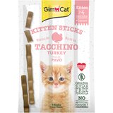 Gimcat priboljšek Kitten Sticks z puranom in kalcijem 3x3g Cene