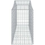 vidaXL Lučne gabionske košare 25 kom 200x50x80/100cm pocinčano željezo | shoptok.hr