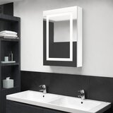 vidaXL LED kupaonski ormarić s ogledalom sjajni bijeli 50 x 13 x 70 cm Cijene