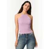 Dewberry Z2022 MISS KROP BLOUSE-PURPLE Cene
