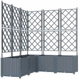  Vrtna saksija 5 pcs Svijetlo siva 120 x 120 x 143 cm Plastika | Eponuda.com