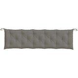 vidaXL Jastuk za vrtnu klupu prošarano tamnosivi 180x50x7 cm tkanine | shoptok.hr