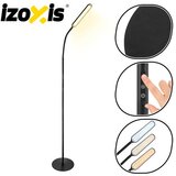 Izoxis LED podna lampa 180 cm s daljinskim, crna Slike